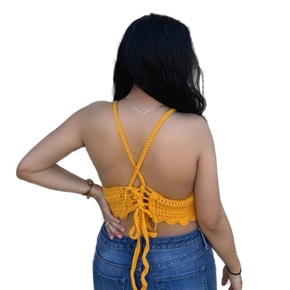 Handmade Crochet Crop Top - Picture 4 of 4